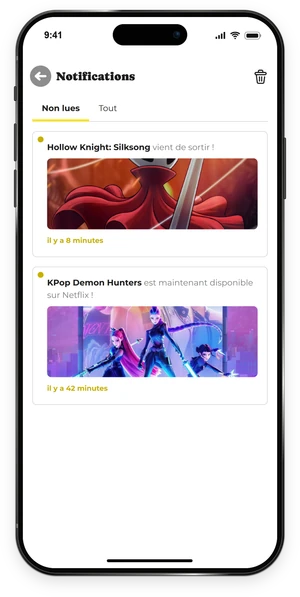 Les notifications Gemster annoncent la sortie de Hollow Knight: Silksong et la disponibilité de KPop Demon Hunters sur Netflix