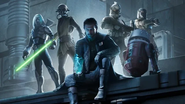 Hawks et son escouade dans Star Wars Zero Company.