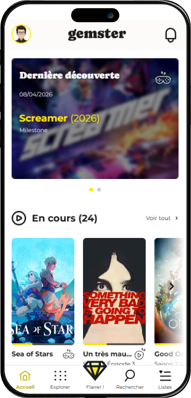 Gemster iphone Dashboard